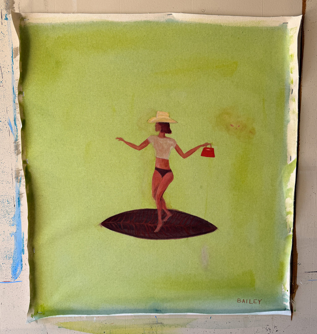 designer surfer cowgirl 22x26