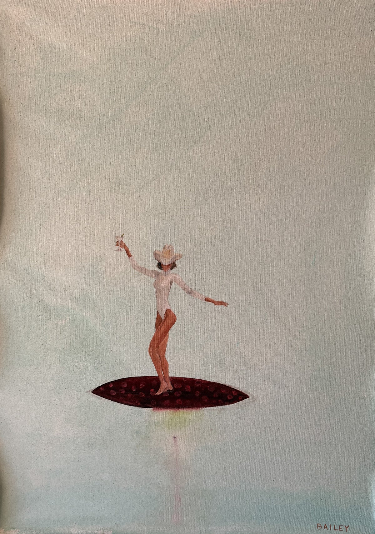 martini surfer cowgirl 27x38