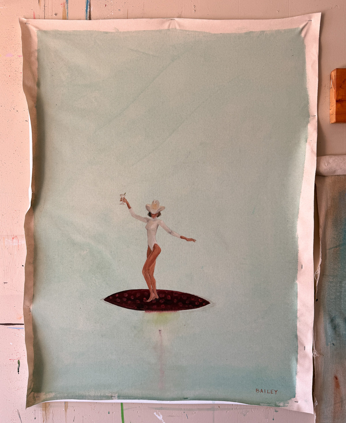 martini surfer cowgirl 27x38
