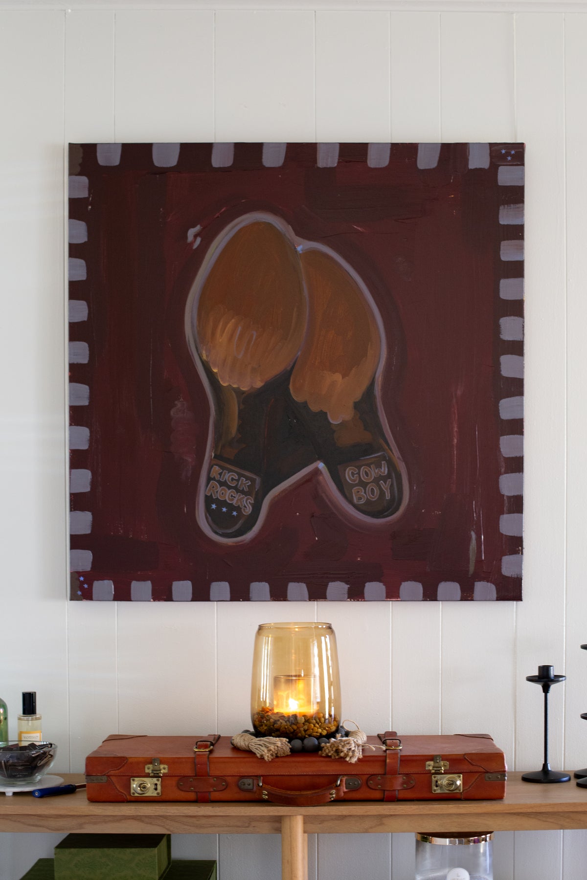 Kick Rocks Cowboy 36x36