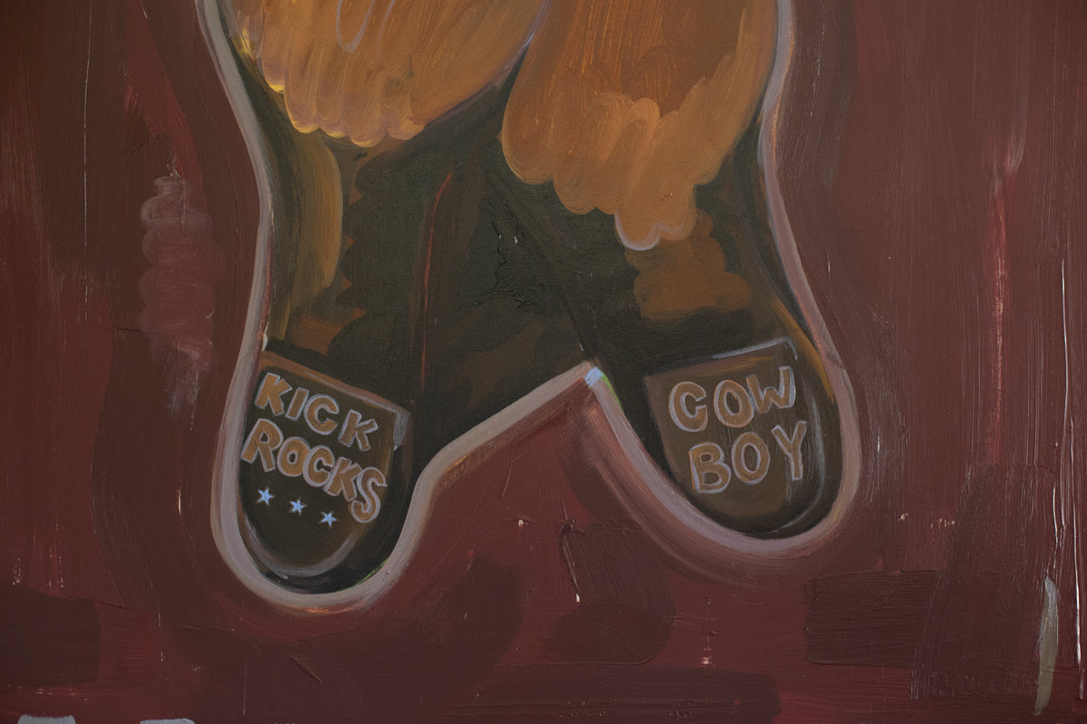 Kick Rocks Cowboy 36x36