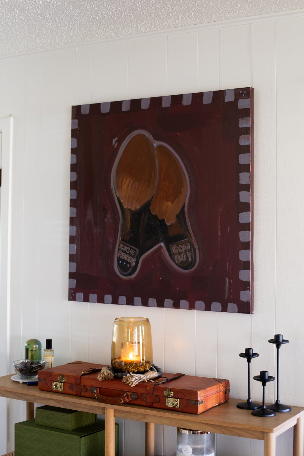 Kick Rocks Cowboy 36x36