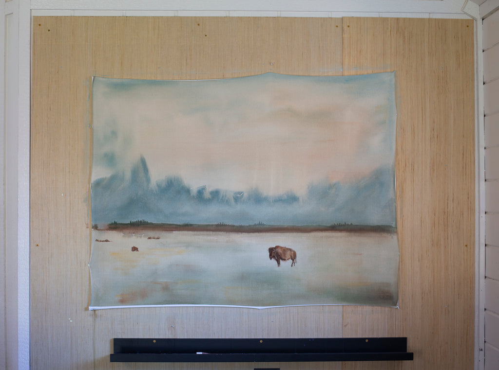 buffalo morning original 48x36