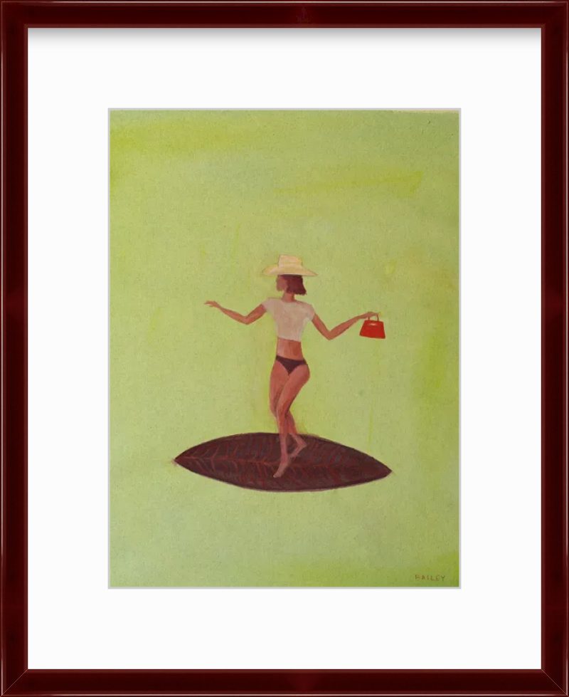 designer cowgirl framed print