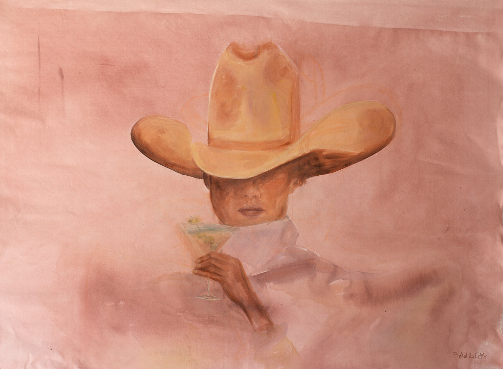 martini cowgirl print, horizontal