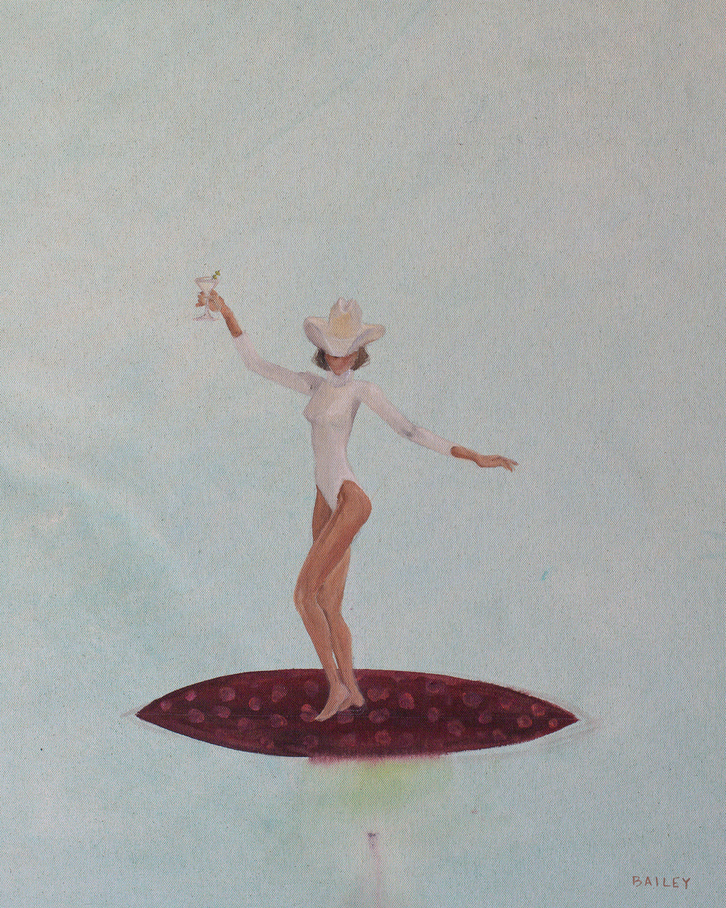martini surfer cowgirl print